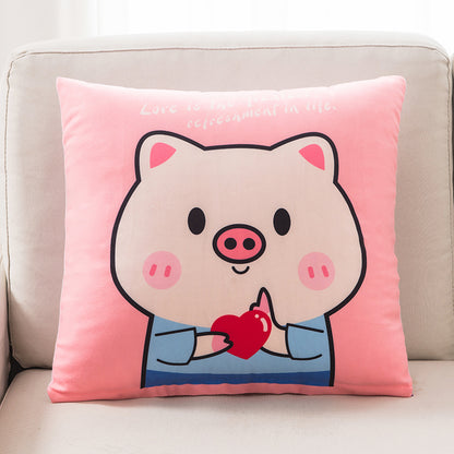 Milo Whimsical Decorative Cushion – Love Pig character design | Studio Reign