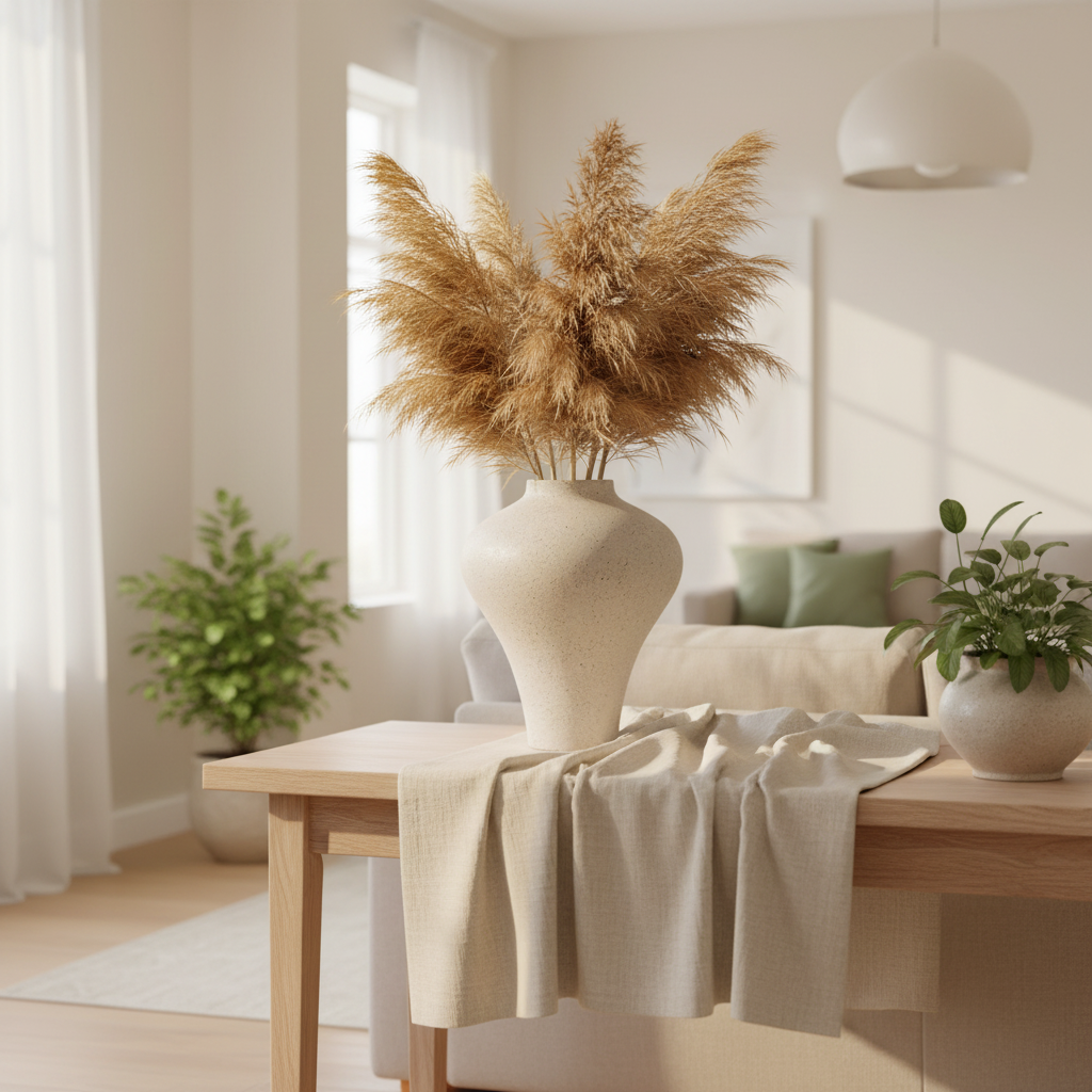 Beige Vase - Japandi