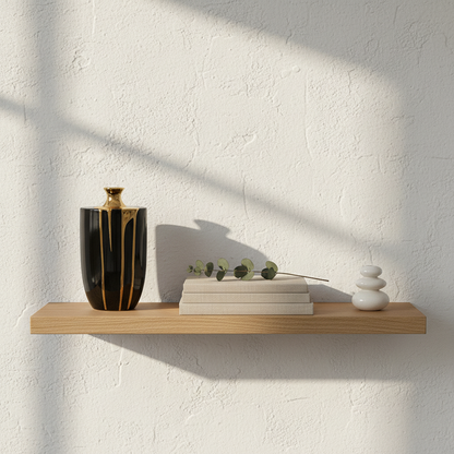 Classic shelf vignette