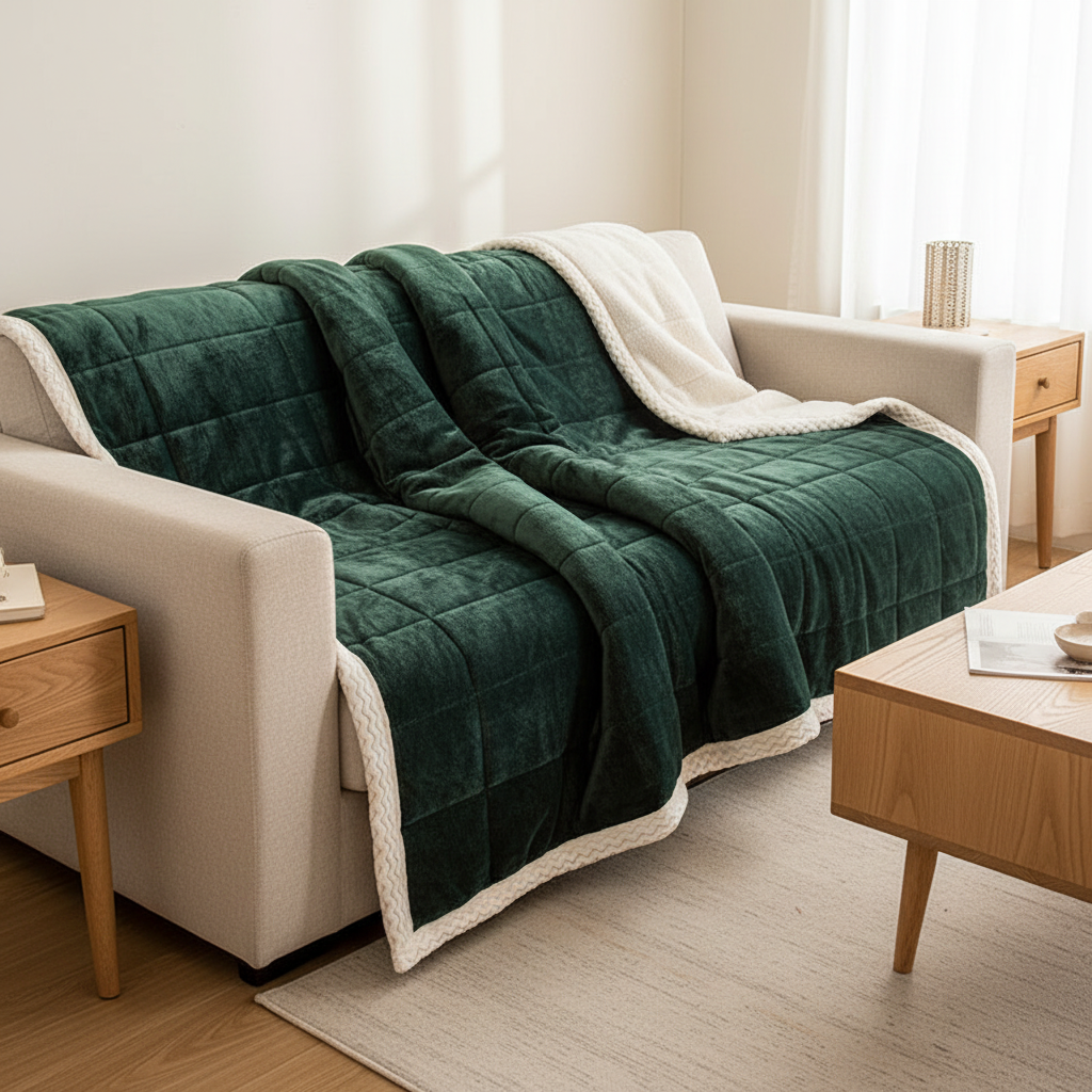 Emerald & Cream sofa