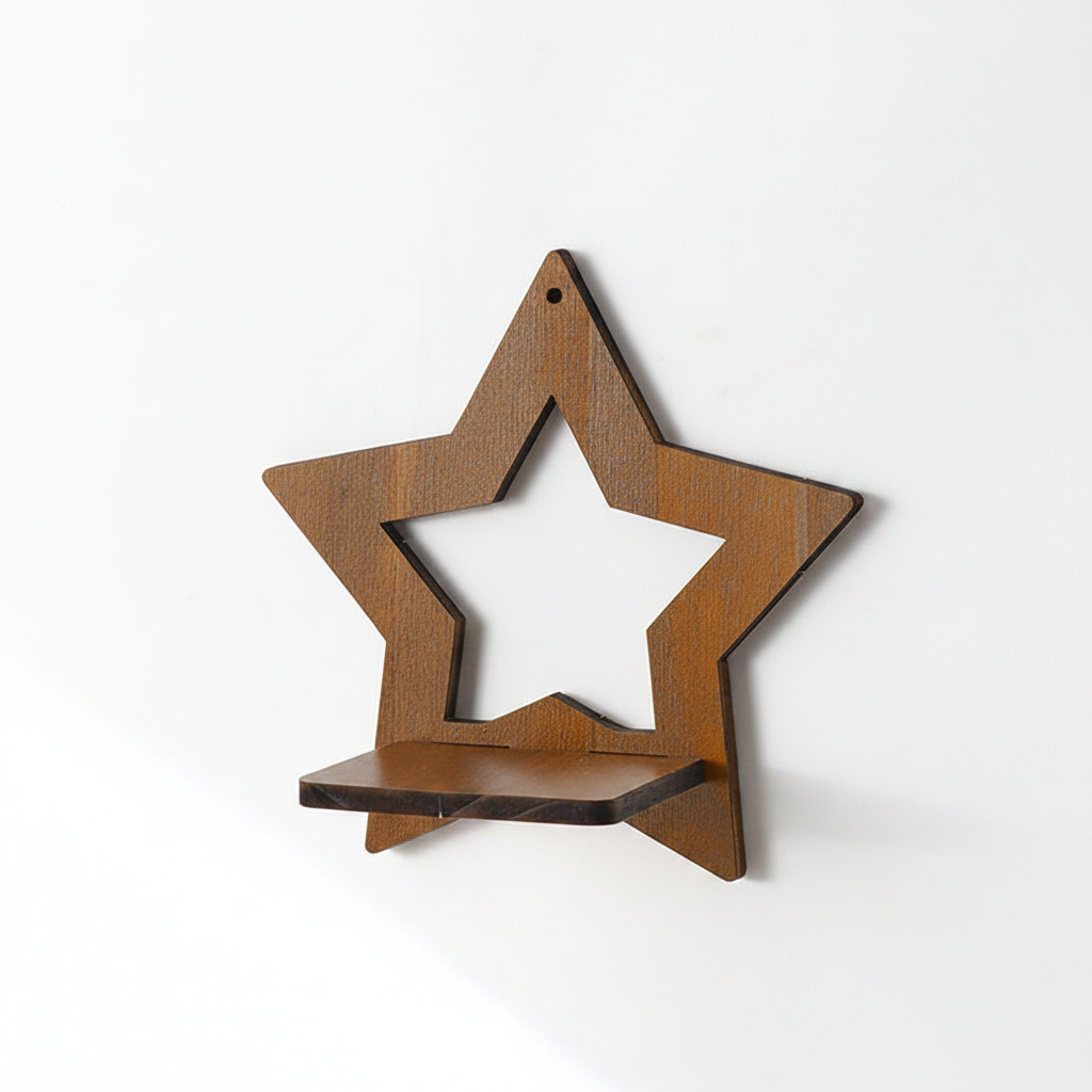 Wooden Novelty Wall Shelf | Decorative Mini Shelf in 11 Designs
