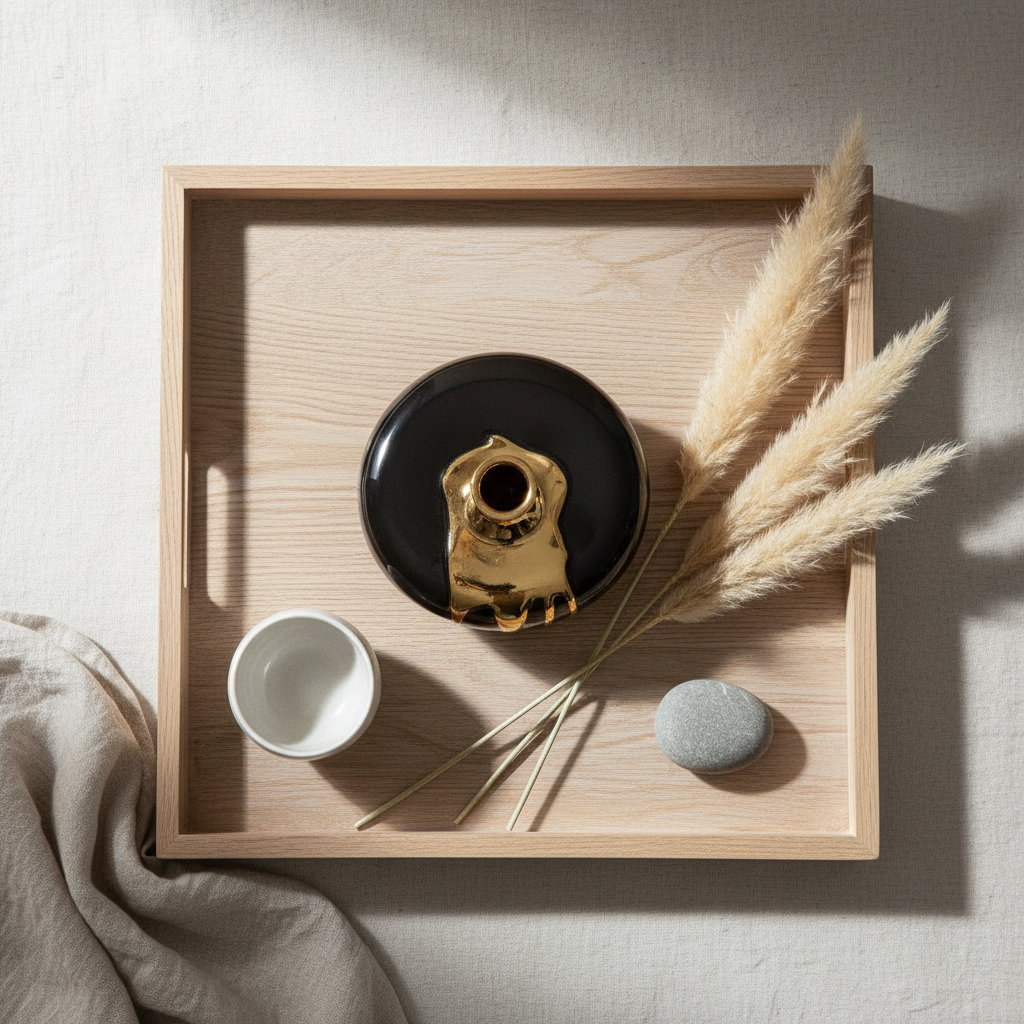 Pebble flat lay