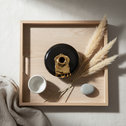 Pebble flat lay