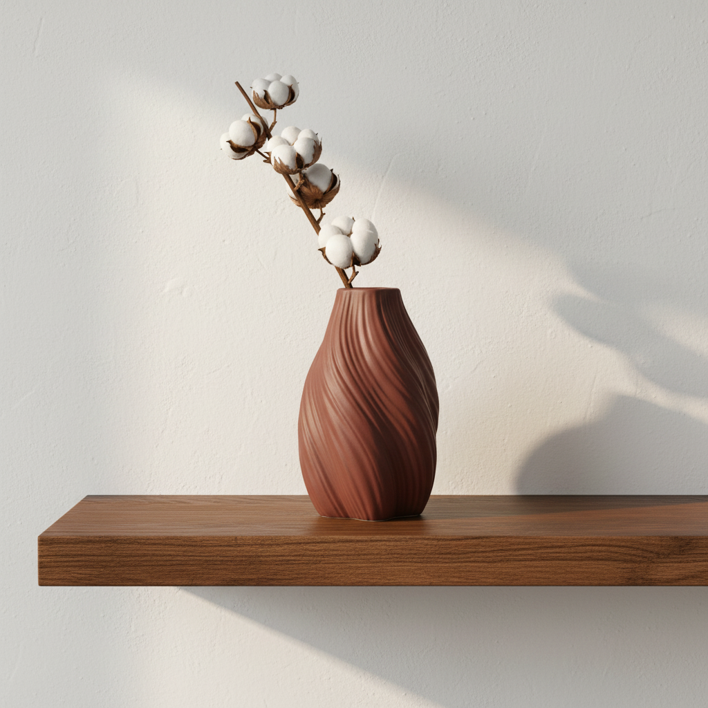 Terracotta shelf